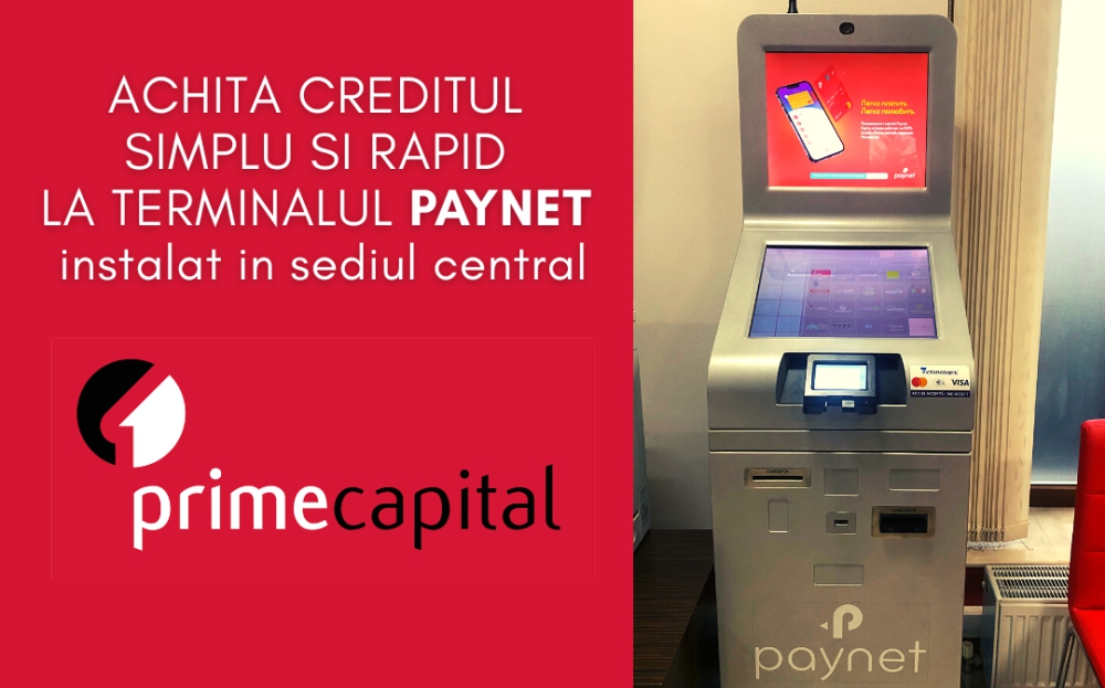 NOU!  ACUM ACHIȚI CREDITUL LA TERMINALUL PAY NET DIN