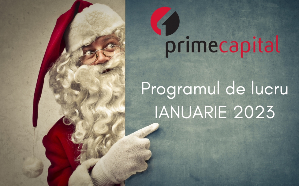 Programul de lucru în Ianuarie 2023!