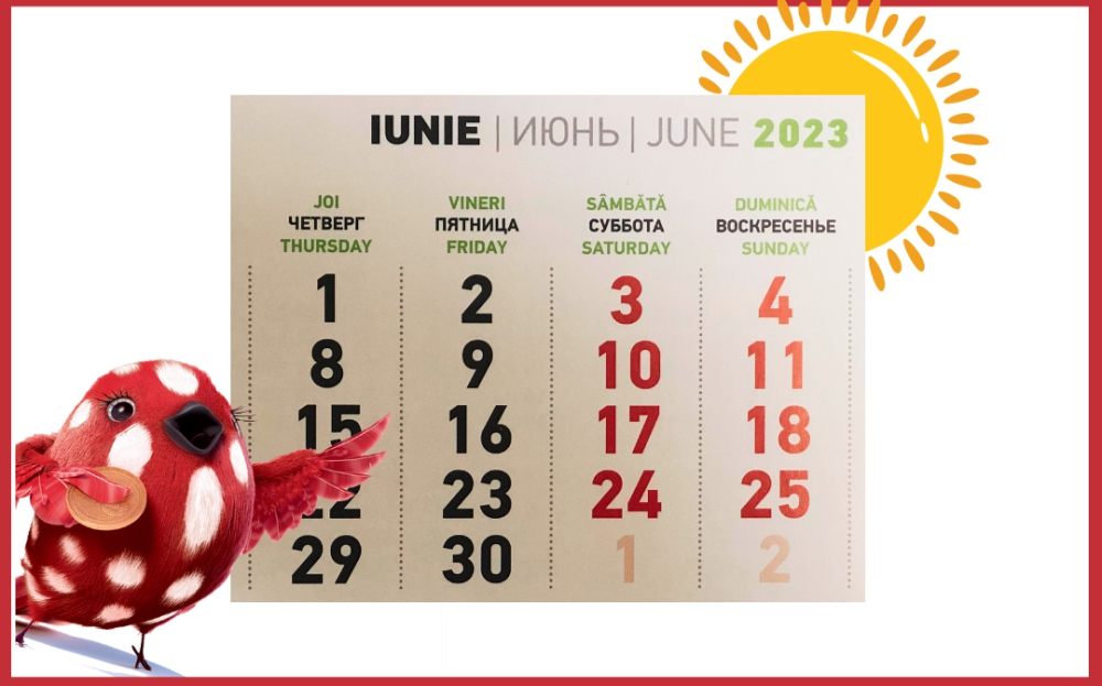 Programul de lucru in luna Iunie! 1 și 2 iunie - zil