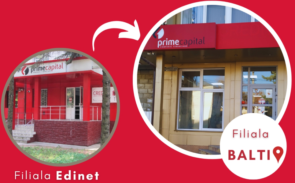 FILIALA EDINEȚ PRIME CAPITAL ÎȘI TRANSFERĂ ACTIVITAT